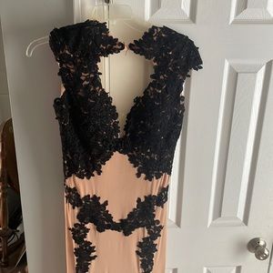 Jovanni Black & Nude lace dress